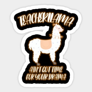 Teacher Llama Sticker